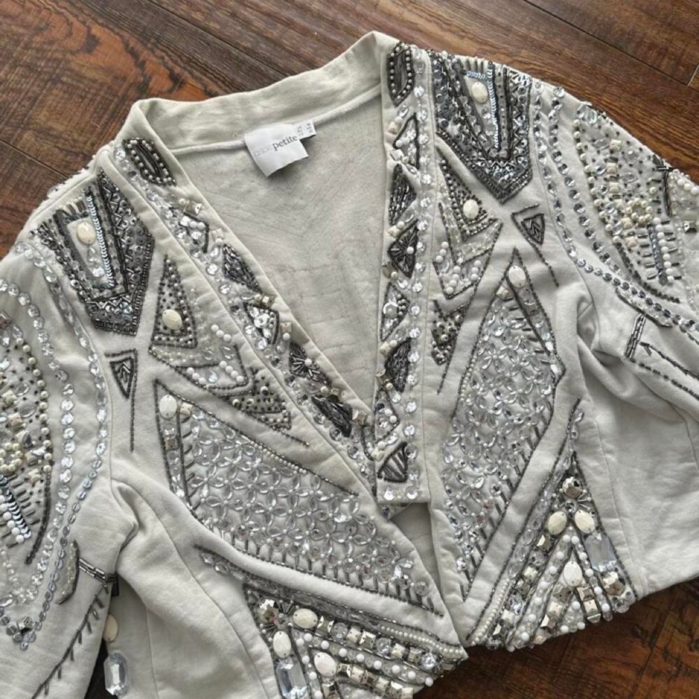 Asos luxury petite silver sequins